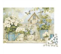 Escena de jardín rústico 1000 Pieza Stock De Cartas Premium Rompecabezas Conjunto para Adultos Desafío Juego Educativo Presente Divertido Paquete De Valor 52x38cm/1000pcs