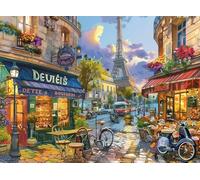 Escena de la Calle de París Puzzle 500 Piezas Hogar Decoración Rompecabezas para Hombres Y Mujeres 3D DIY Creativo Aliviar Estrés Desafío Intelectual 500 PCS