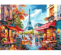 Escena de la Calle de París Puzzles 500 Piezas Alivio Estrés Familiar Rompecabezas 3D para Toda La Familia Juguete Educativo Desafío Intelectual 500 PCS