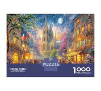 Escena de la Catedral del otoño 1000 Piezas Escena de la Catedral del otoño Rompecabezas Desafiantes Impossible Puzzle Juguetes Juego De Habilidad para Actividades Familiare Regalos 70x50cm/1000pcs