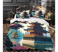 Escena de la jungla de tucanes Funda de Edredón incluye Fundas de Almohada Juego de 3 Piezas Suave Impresión 3D Cremallera Oculta Transpirable Fauna Funda Edredon for Adolescentes King（220x240cm）