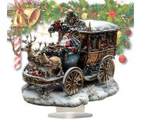 Escena de Natividad genérica - Figura de Navidad guardería 2D con soporte | religioso festivo para chimenea de oficina, mesa de apoyo, ventana, estante para casa, mujeres y hombres