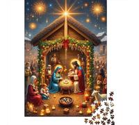 Escena de Navidad 1000 Pieza Stock De Cartas Premium Rompecabezas Conjunto Rompecabezas para Adultos Desafío Juego Educativo Presente Divertido 70x50cm/1000pcs