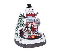 Escena de Navidad Decorativa con Movimiento y 10 LED - 2 Diseños (Surtido)