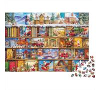 Escena de Navidad Libro de Cuentos Puzzle de 1000 Piezas Papel para Adultos Decoración Familiar Regalo 52x38cm/1000pcs