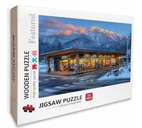 Escena De Nieve Puzzle Madera, JapóN Puzzle 3000 Piezas Adultos con Compact Box 122x81cm, Rompecabezas Desafiante, Juegos de Rompecabezas Creativos para Hombres Mujeres, Decoración Verano, 7-3329