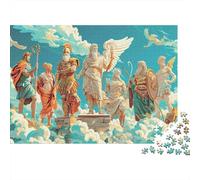 Escena de Nube de Dioses griegos Rompecabezas 1000 Piezas Acertijos Inteligentes Ilustrados Adultos Papel DIY Regalo Navidad Familiar 70x50cm/1000pcs