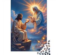Escena de oración de Jesús Puzzles 1000 Piezas Puzzles Clásicos para Entretenimiento Creativo Adultos Y Niños A Partir De 12 Año 52x38cm/1000pcs