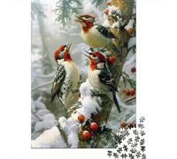 Escena de pecos de Invierno 1000 Piezas Cartón Grueso Rompecabezas Premium Amantes De La Familia Entrenamiento De Concentración Presente Divertido 38x26cm/1000pcs