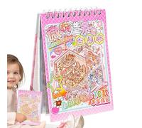 Escena De Pegatinas - Terapia 'Adhesivo Creativo | Cartoon House Landscaping Sticcker Set Store Terapia Adecuado Para Relajación, Manualidades De Bricolaje, Scrapbooking Y Juego Imaginativo Niños