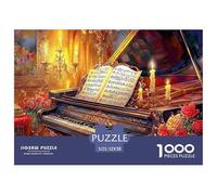 Escena de Piano clásico Piezas De Encaje Duraderas Hobby para Tiempo Libre, Noches, Fines De Semana Y Periodos De Vacaciones 52x38cm/1000pcs