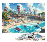 Escena de Playa Puzzles para Adultos 300 Piezas Juego De Rompecabezas Juegos Educativos Cumpleaños para Decoración del Hogar Stress Relief 300pcs (40x28cm)