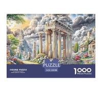 Escena de Ruinas Antiguas Puzzles 1000 Piezas Pinturas Famosas Cuadros Desafiante Regalos para Hombres Niños De 8 A 12 Años 52x38cm/1000pcs