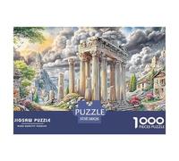 Escena de Ruinas Antiguas Puzzles 1000 Piezas Regalo Y Juego De Habilidad Inteligente Desafiante Motricidad Fina A Partir De 14 Años 38x26cm/1000pcs