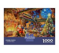 Escena de Taller navideño 1000 Piezas Puzzle Puzzle Premium, Cartón Grueso - Ultra Difícil, Relajación Y Creatividad, Regalo Ideal para Adultos 70x50cm/1000pcs