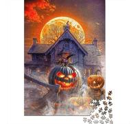 Escena de Terror de Halloween Puzzle De 1000 Piezas Serie Art Collection Rompecabezas De Piso Y Juego Familiar Adultos Y Niños A Partir De 12 Año 38x26cm/1000pcs