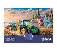 Escena de Tractor Rural Piezas De Cartón Bien Elaboradas Rural Landscape Art Style Ideal para Entrenamiento Mental, Mejora De Memoria Y Relajación En Casa 70x50cm/1000pcs