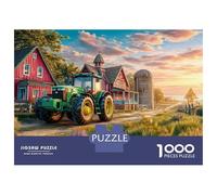 Escena de Tractor Rural Puzle 1000pcs Cartón Ecológico - para Niños +14 Desarrollo Cognitivo Regalo Cumpleaños Difícil 52x38cm/1000pcs