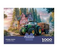 Escena de Tractor Rural Puzle 1000pcs Cartón Ecológico - para Niños +14 Desarrollo Cognitivo Regalo Cumpleaños Difícil 38x26cm/1000pcs
