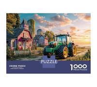 Escena de Tractor Rural Puzle 1000pcs Cartón Ecológico - para Niños +14 Desarrollo Cognitivo Regalo Navidad 70x50cm/1000pcs