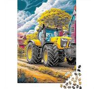 Escena de Tractor Rural Puzzle De 1000 Piezas Ilustración Vibrante del Campo Puzzle Arte Diversión Adultos Y Niños A Partir De 12 Año 38x26cm/1000pcs