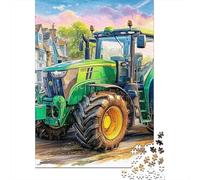 Escena de Tractor Rural Puzzle De 1000 Piezas Ilustración Vibrante del Campo Puzzle Arte Rompecabezas De Piso Y Juego Familiar Adultos Y Niños A Partir De 12 Año 52x38cm/1000pcs