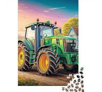 Escena de Tractor Rural Puzzle De 1000 Piezas Paisaje Rural Vintage Art Puzzles Clásicos para Diversión Adultos Y Niños A Partir De 12 Año 52x38cm/1000pcs