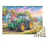 Escena de Tractor Rural Puzzle Mil Piezas Adultos Y Ni?os Vibrante ländliche Illustration Reto Mental para Expertos Elección Amazon Noche En Familia Cartón Premium 38x26cm/1000pcs