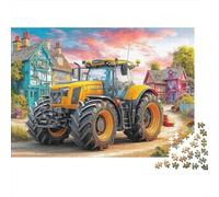 Escena de Tractor Vintage Puzzle De 1000 Piezas Estilo artístico del Campo Rural Serie Art Collection Puzzles para Adultos Y Niños Adultos Y Niños A Partir De 12 Año 38x26cm/1000pcs