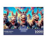 Escena del Carrito de Burro Puzzle 1000 Piezas Colorido Juguete Educativo Regalo para Niños Formación De Equipos para Adultos Y Niños Mayores 38x26cm/1000pcs