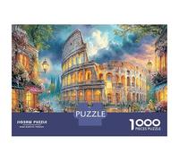 Escena del Coliseo Puzzle De 1000 Piezas, Juego Educativo, Desafío, Clásicos para Adultos Y Niños A Partir De 12 Años Rompecabezas Familiar-Obra De Arte, Juego Clásico 52x38cm/1000pcs