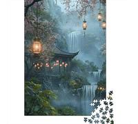 Escena del jardín Oriental Paquete De 1000 Piezas Papel Ecológico Entrenamiento Cerebral Portátil Actividad Vinculación Familiar Desafiante Divertido 70x50cm/1000pcs