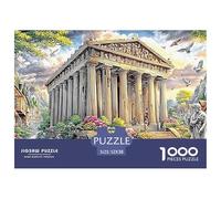 Escena del Templo Antiguo Puzzle De 1000 Piezas De Alta Definición Colorido DIY Juego De Habilidad Formación De Equipos para Adultos Y Niños A Partir De 14 Años 52x38cm/1000pcs