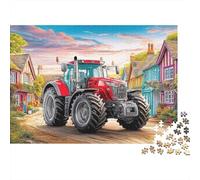 Escena del Tractor Rural 1000 Pieza Ilustración Rural Vibrante Stock De Cartas Premium Rompecabezas Conjunto Desafío Juego Educativo Regalo Idea De Regalo Decoración 70x50cm/1000pcs