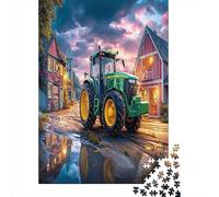 Escena del Tractor Rural 1000 Pieza Vintage Granja Paisaje Style Stock De Cartas Premium Rompecabezas Conjunto Regalo Decoración De Paredes Idea 70x50cm/1000pcs