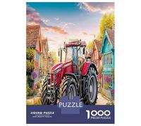 Escena del Tractor Rural Puzzle Actividades Familiares 1000 Piezas Estilo de vehículo agrícola Rural Rompecabezas Pasatiempo Creativo para Adultos Y Niños A Partir De 12 Años 70x50cm/1000pcs