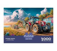 Escena del Tractor Rural Rompecabezas para Adultos Vintage Granja Paisaje Donde El Arte Encuentra El Desafío Excelencia para El Público Adulto, A Partir De 14 Años 70x50cm/1000pc