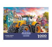 Escena del Tractor Vintage 1000 Piezas Adultos Puzzle Niños Regalo Rural Countryside Art Style DecoracióN Familiar Entretenimiento Adultos 52x38cm/1000pcs