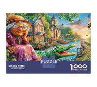 Escena fantasiosa Puzle De 1000 Piezas para Adultos Magical Garden Clásicos Entretenimiento Creativo Pintura Rompecabezas Juego Familiar 70x50cm/1000pcs