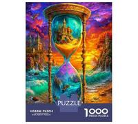 Escena fantástica con Reloj de Arena 1000 Piezas Set De Puzzle Puzzle Premium, Cartón Resistente - DIY Super Divertido para La Familia, Decoración Bonita, Regalo De Cumple Ideal 70x50cm/1000pcs