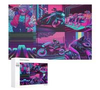 Escena Hermosa Rompecabezas de madera para adultos y adolescentes 1000 piezas niños rompecabezas decoración pared moderno arte juguetes regalo interesante (75×50cm)