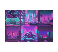 Escena Magnífica Puzzles 1000 Piezas Adultos, Rompecabezas de Madera Juegos De Habilidad Para Toda La Familia,Juego De Equipo Building (75×50cm)