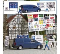 Escena Mini De Transporte Con Señales En Inglés OO (1:76) / HO (1:87) Busch 7912