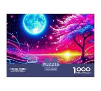 Escena Nocturna de fantasía Puzle De 1000 Piezas para Adultos Y Niños Mayores De 12 Años Rompecabeza Clásicos Diversión Obra De Arte De Juego 52x38cm/1000pcs