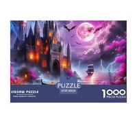 Escena Nocturna de fantasía Puzzle 1000 Piezas Clásicos para Adultos Y Niños A Partir De 12 Años Juguetes,Jugar Solo O En Compañía,Diversión 38x26cm/1000pcs
