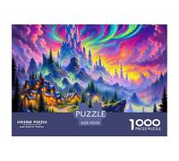Escena Nocturna de fantasía Puzzle 1000 Piezas para Pasatiempo Creativo Clásicos Regalos Decoración del Rompecabezas Desafiante Noches De Juegos Adultos Y Niños A Partir De 12 Años 70x50cm/1000pcs
