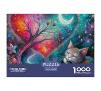 Escena Nocturna de fantasía Puzzle 1000 Piezas Pasatiempo Creativo Clásicos Regalos Obra De Arte Rompecabezas Juguetes Desafiantes Adultos Y Niños A Partir De 12 Años 52x38cm/1000pcs