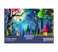 Escena Nocturna de fantasía Puzzles 1000 Piezas Puzzles Clásicos para Rompecabezas De Piso Y Juego Familiar Adultos Y Niños A Partir De 12 Año 38x26cm/1000pcs