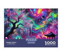 Escena Nocturna de fantasía Puzzles 1000 Piezas Puzzles Clásicos para Rompecabezas De Piso Y Juego Familiar Adultos Y Niños A Partir De 12 Año 70x50cm/1000pcs