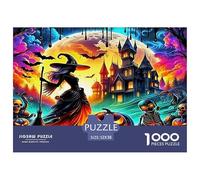 Escena Nocturna de fantasía Puzzles Imposible,desafío para Adultos Entretenimiento Creativo 1000 Piezas Obra De Arte De Juego De para Adultos Y Niños 52x38cm/1000pcs
